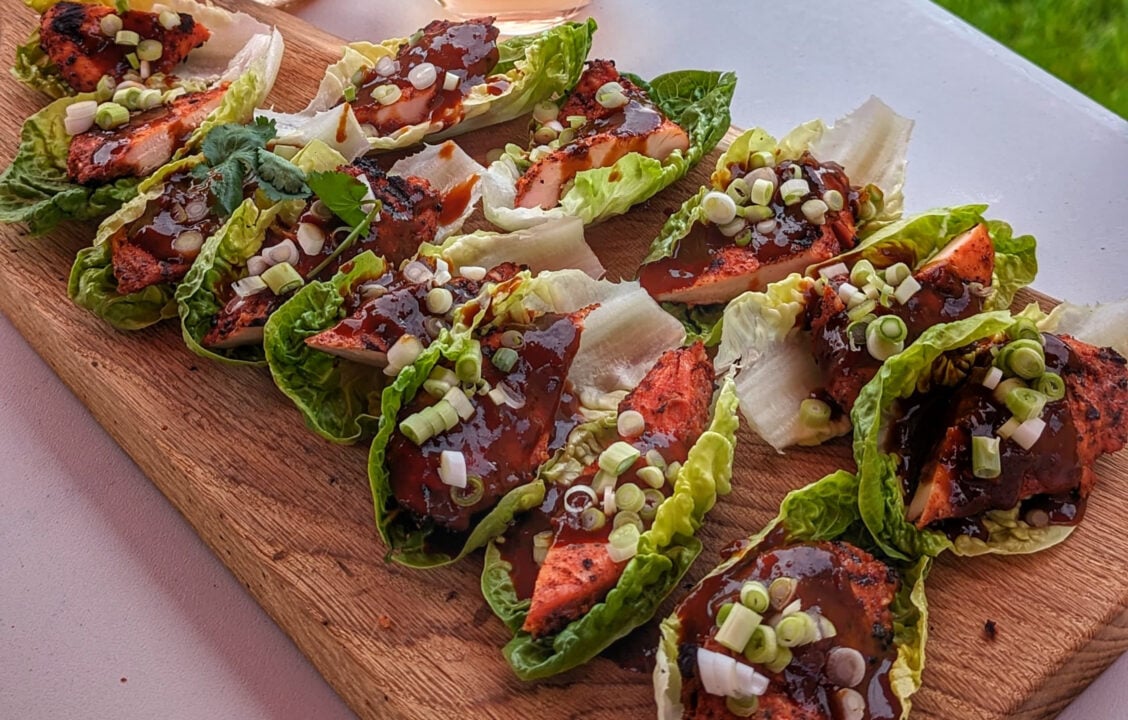 Korean Chicken in lettuce wraps at Foodies Festival