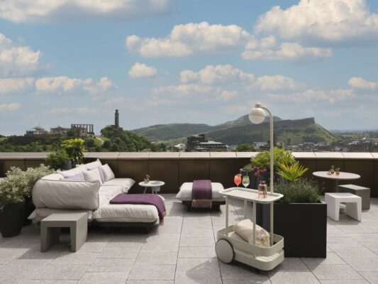 W Deck views over Calton Edinburgh and Arthur's Seat,© Marriott International Ltd