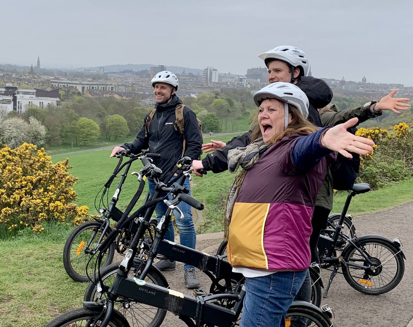 A wee pedal's cycle tour - always fun with great views over Edinburgh,© A wee pedal
