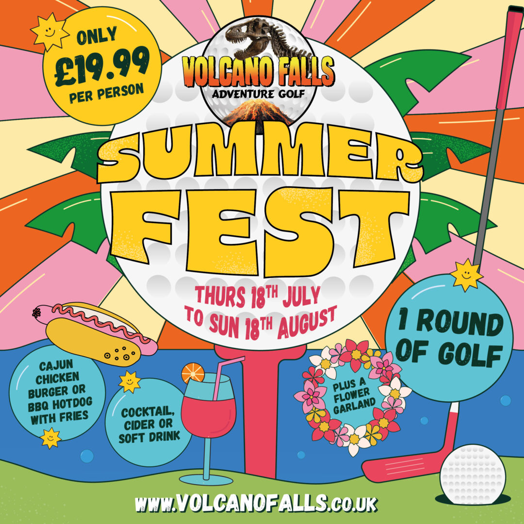 A poster for Volcano Falls Summer Festival