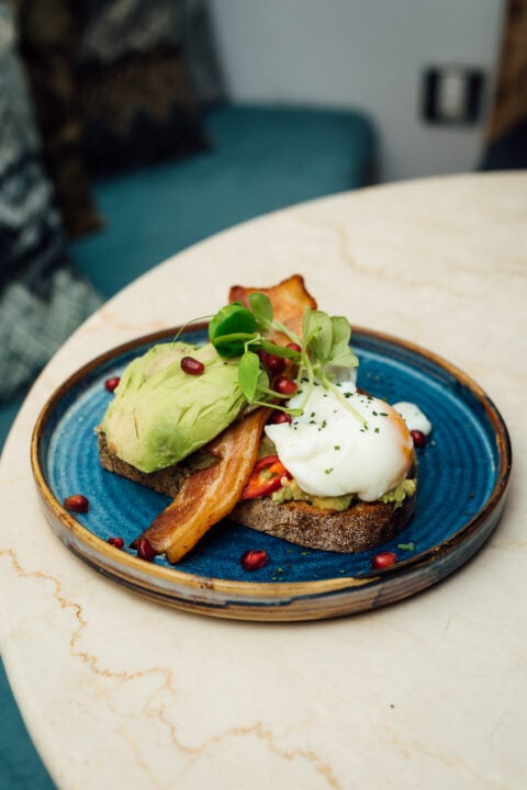 Avocado Toast at Brewhemia