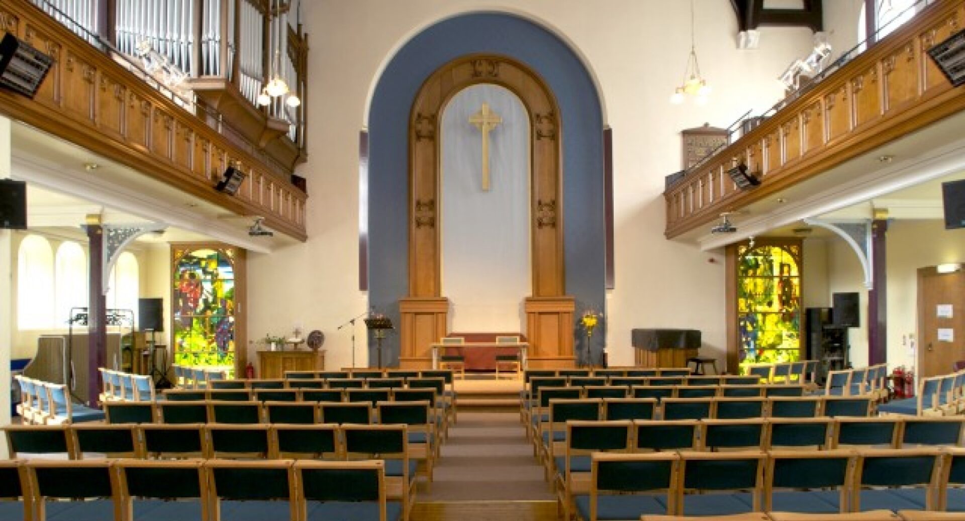 An interior shot of Augustine United Church