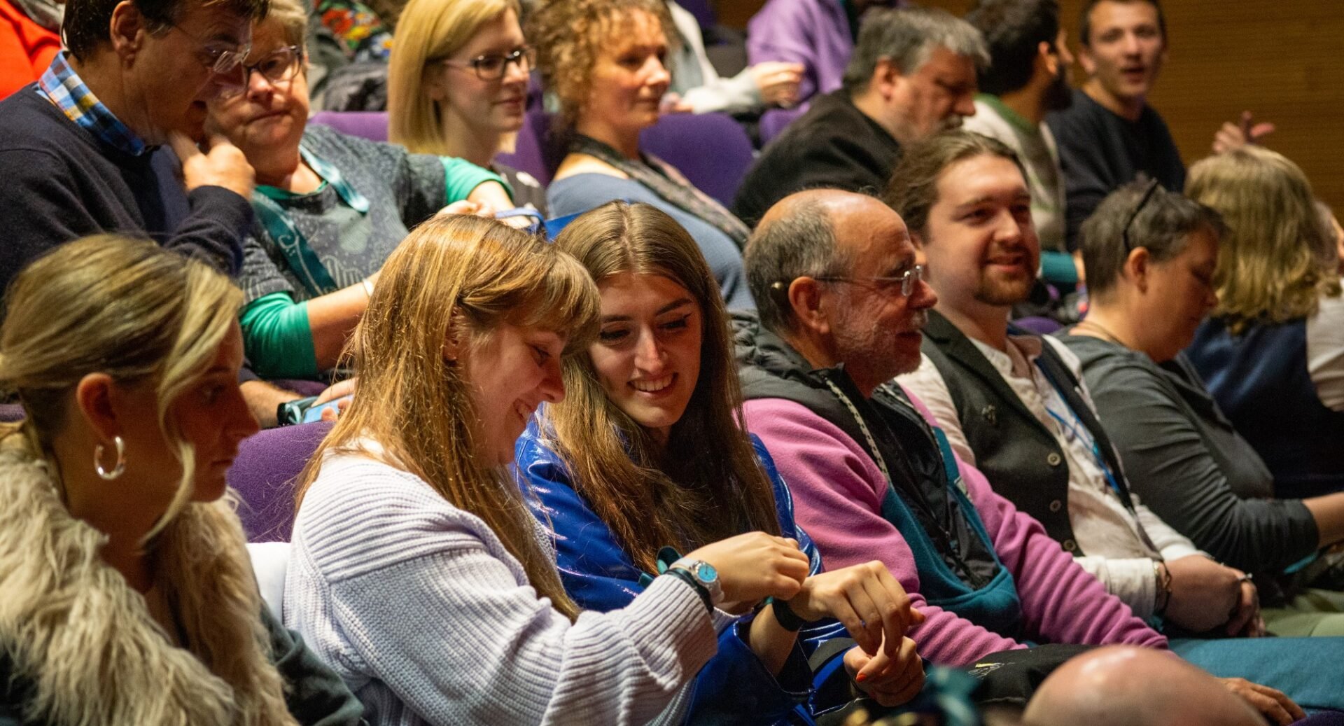 A shot of the audience at a Storytelling Festival event