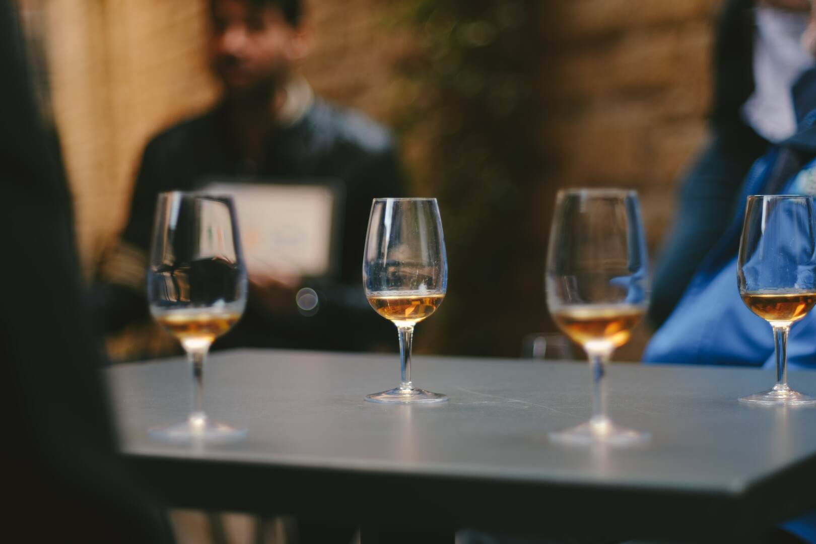 Four whisky glasses served on a table,© Once Upon a Whisky