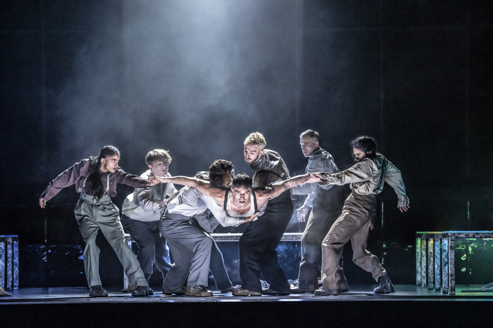 Cast of Peaky Blinders: Rambert on stage