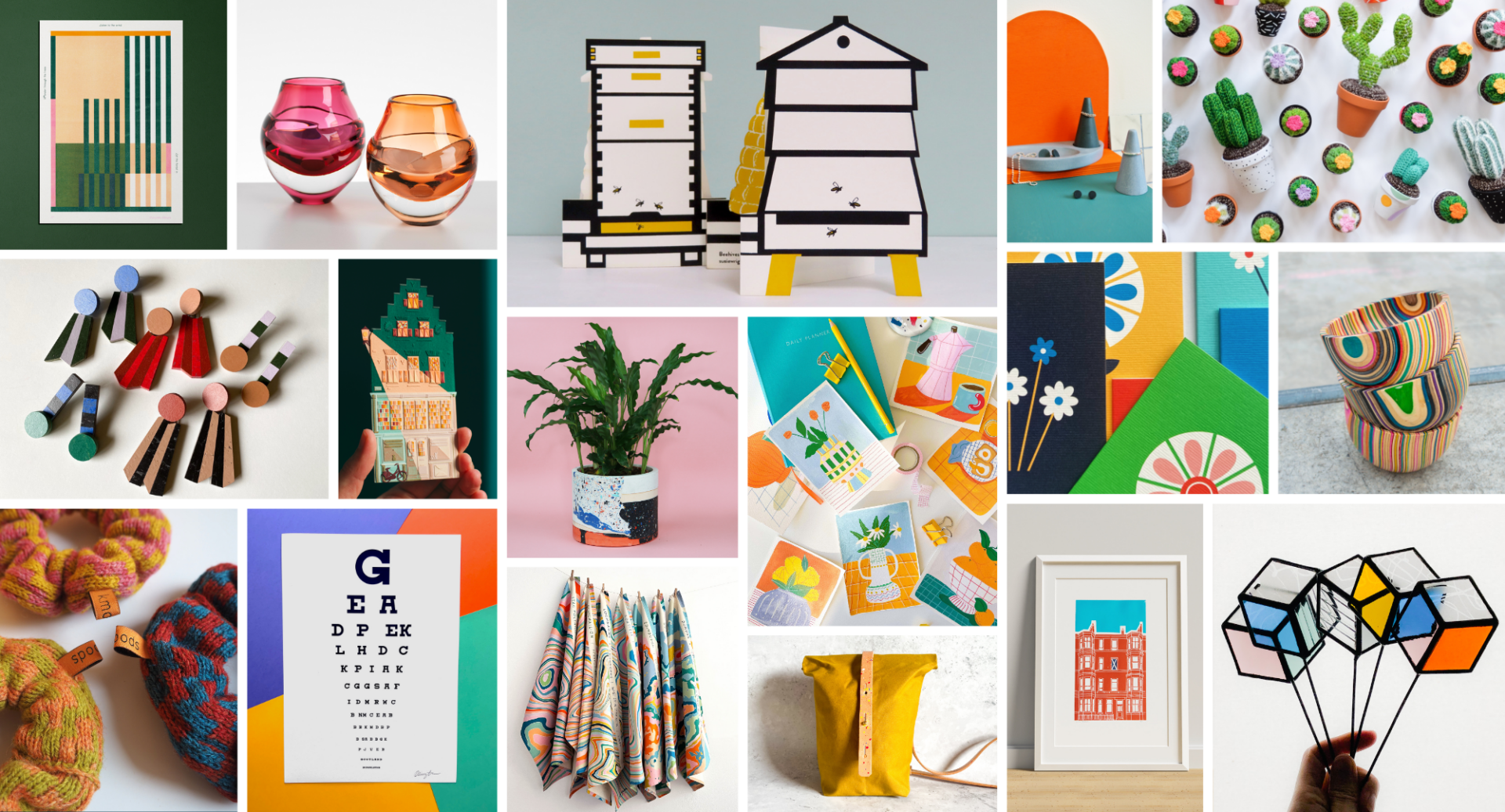 Products that will be on sale at the summer market at the National Gallery of Scotland poster