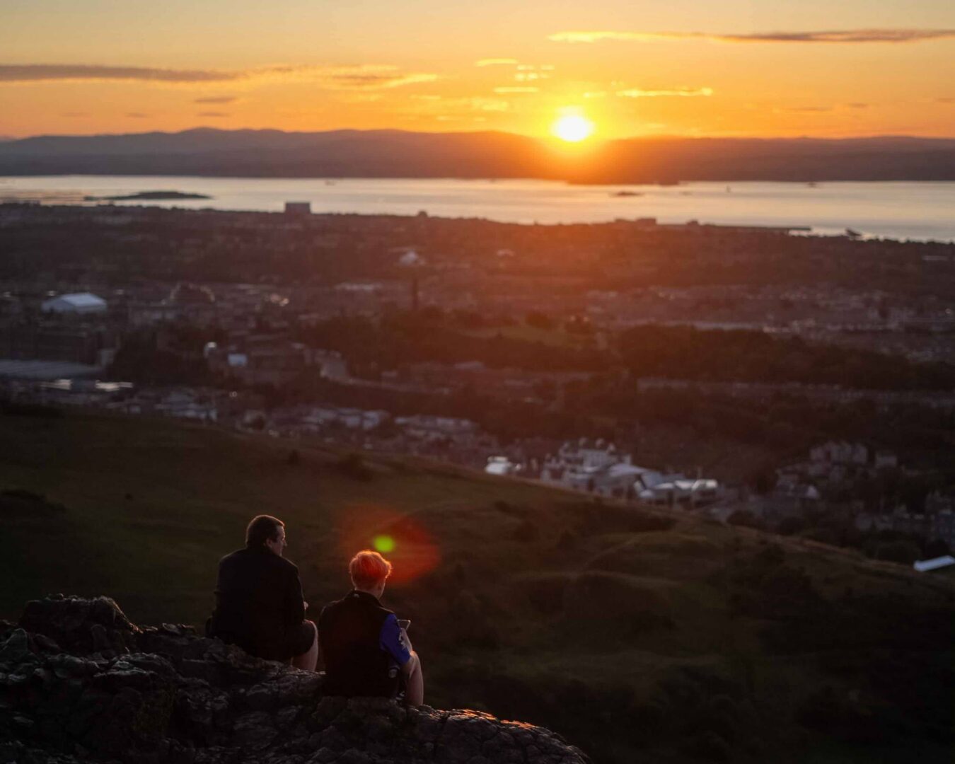 Sunset over the Firth of Forth