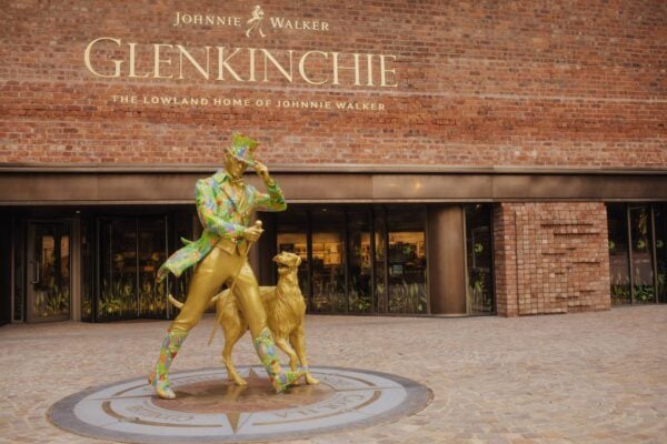 Glenkinchie Sign and Johnnie Walker Statue