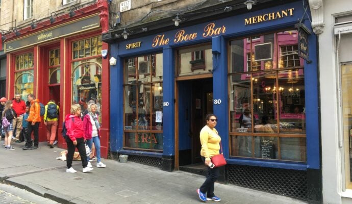 The exterior of the Bow Bar