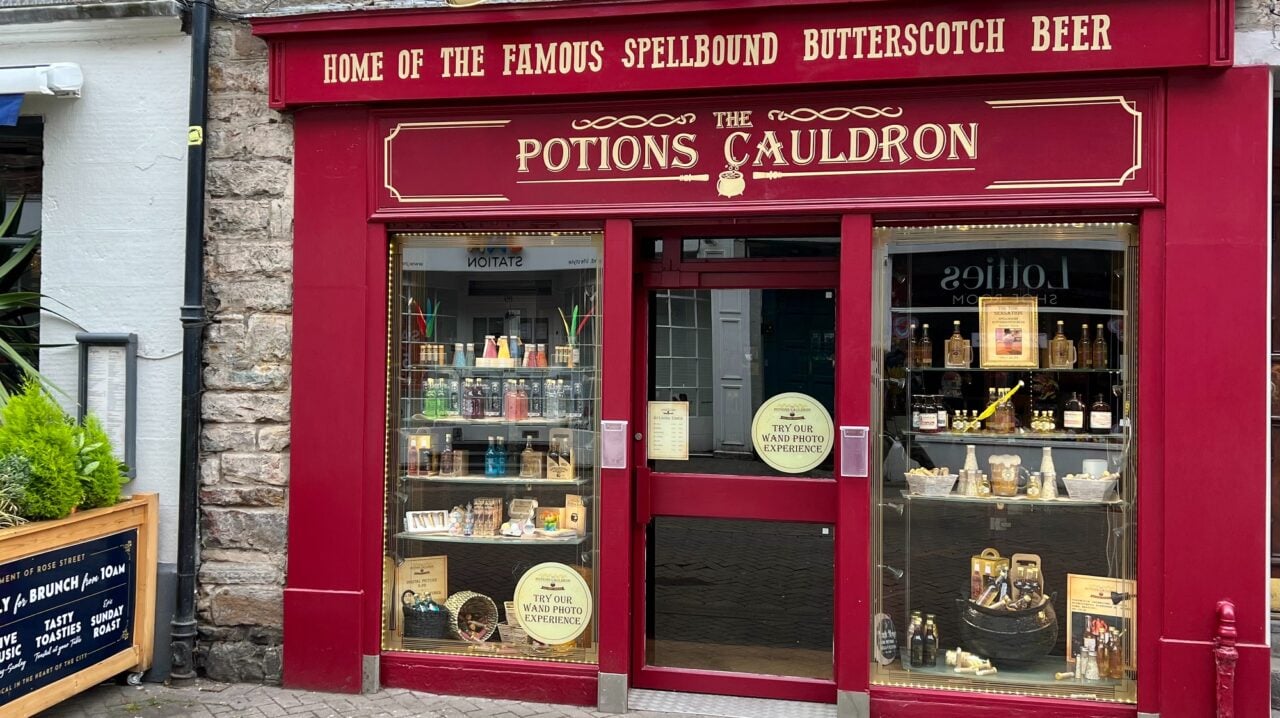 Exterior of Potions Cauldron