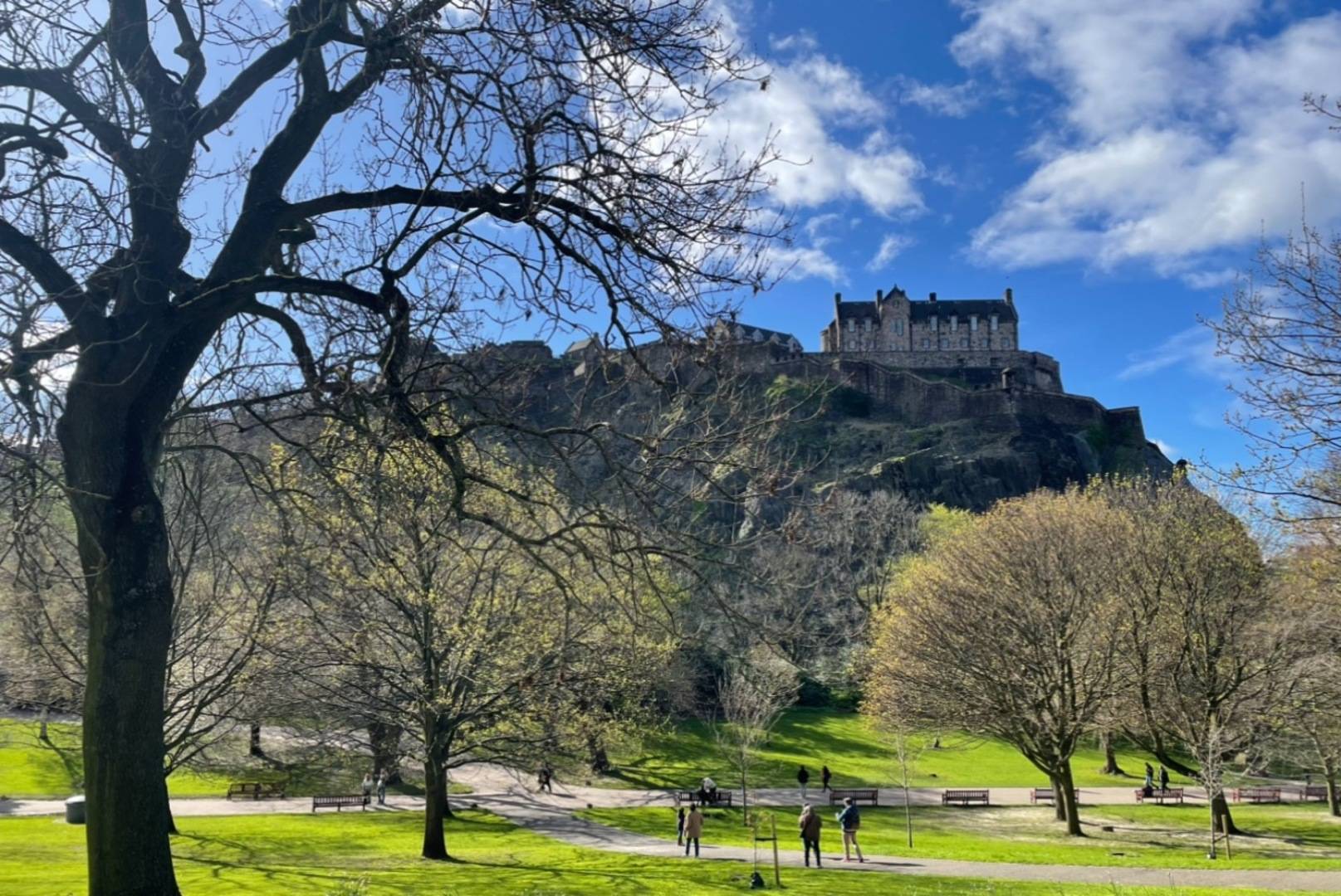 View of Castle from Princes Street Gardens