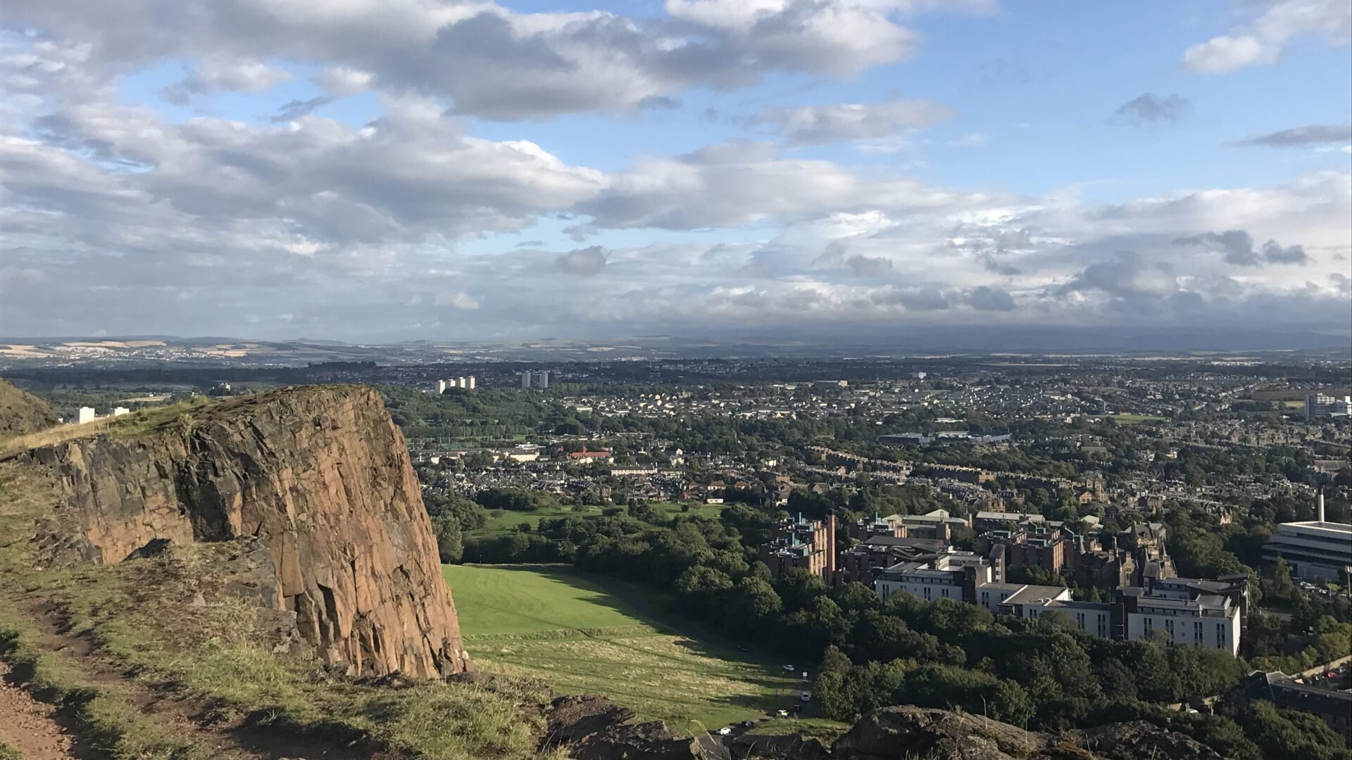 View west from Arthur's Seat