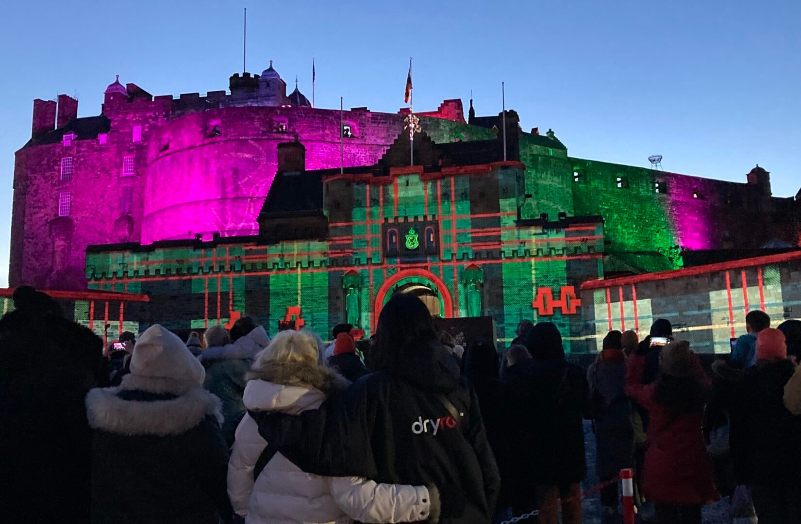 Castle of Light entrance with crowd