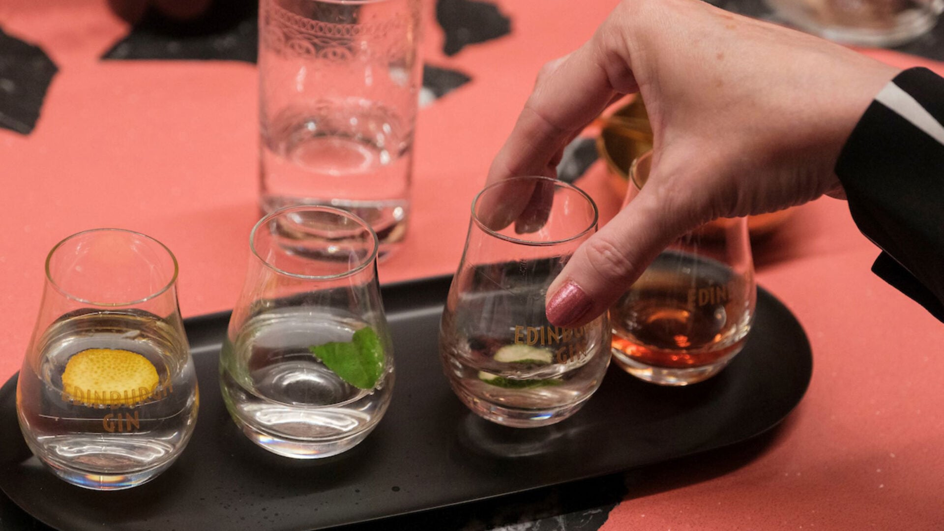 Edinburgh Gin tasting glasses