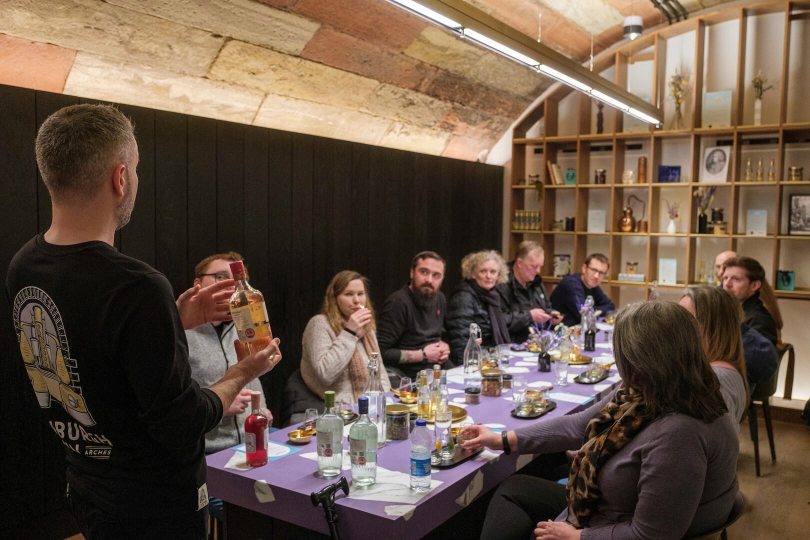 Group at the Chocolate and Gin experience at Edinburgh Gin