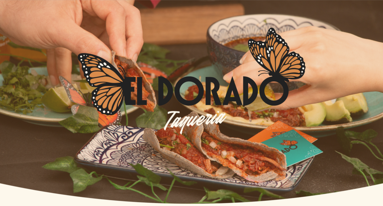 El Dorado food with words El Dorado added on top of the food