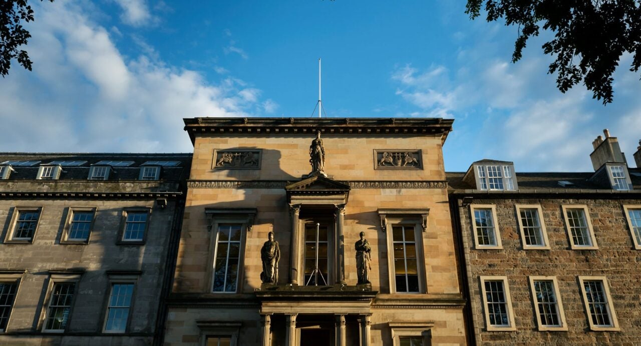 Facade of 9 Queen Street, Royal College of Physicians of Edinburgh.