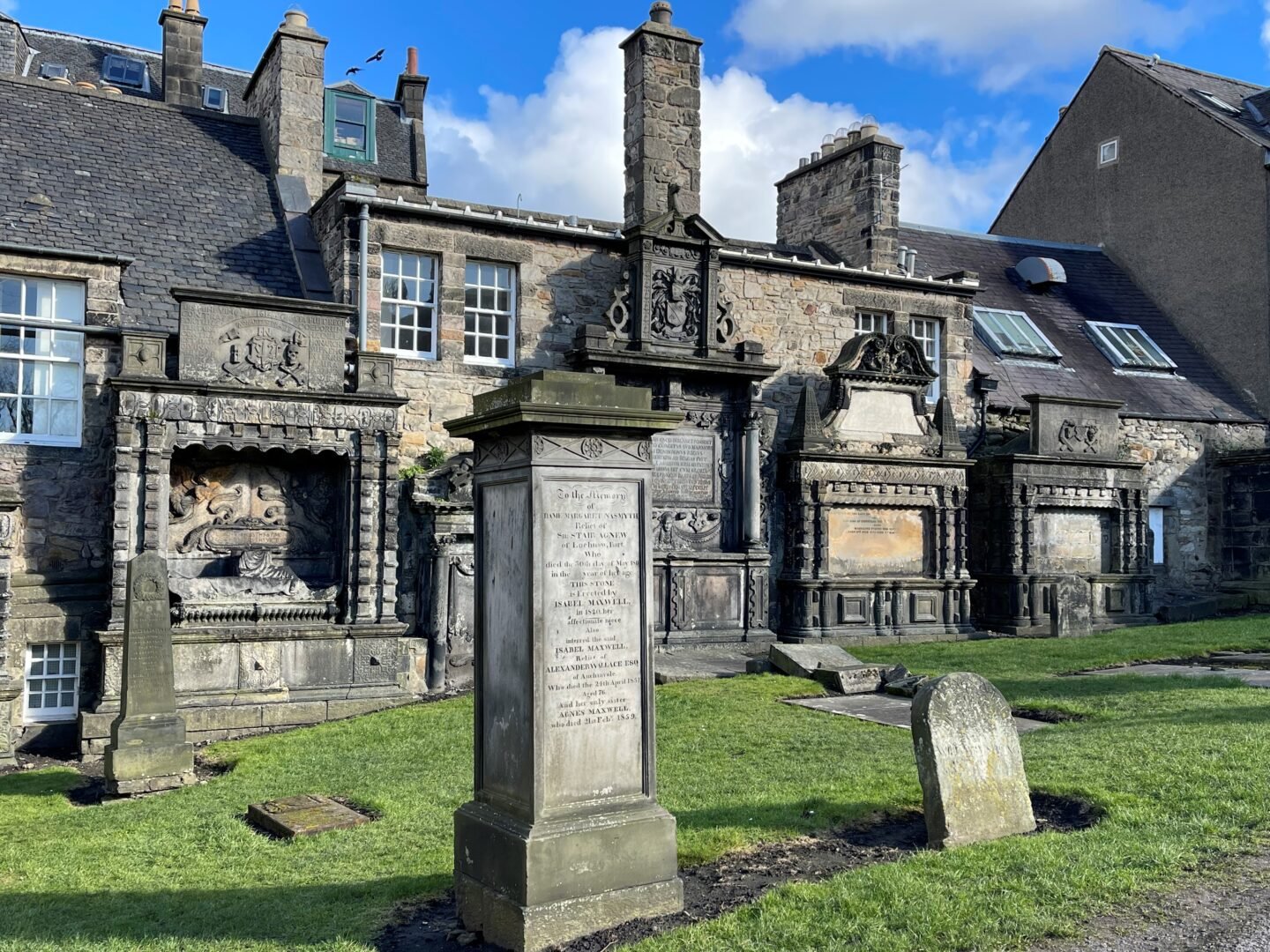 Tombstones in Greyfriars Kirkyard