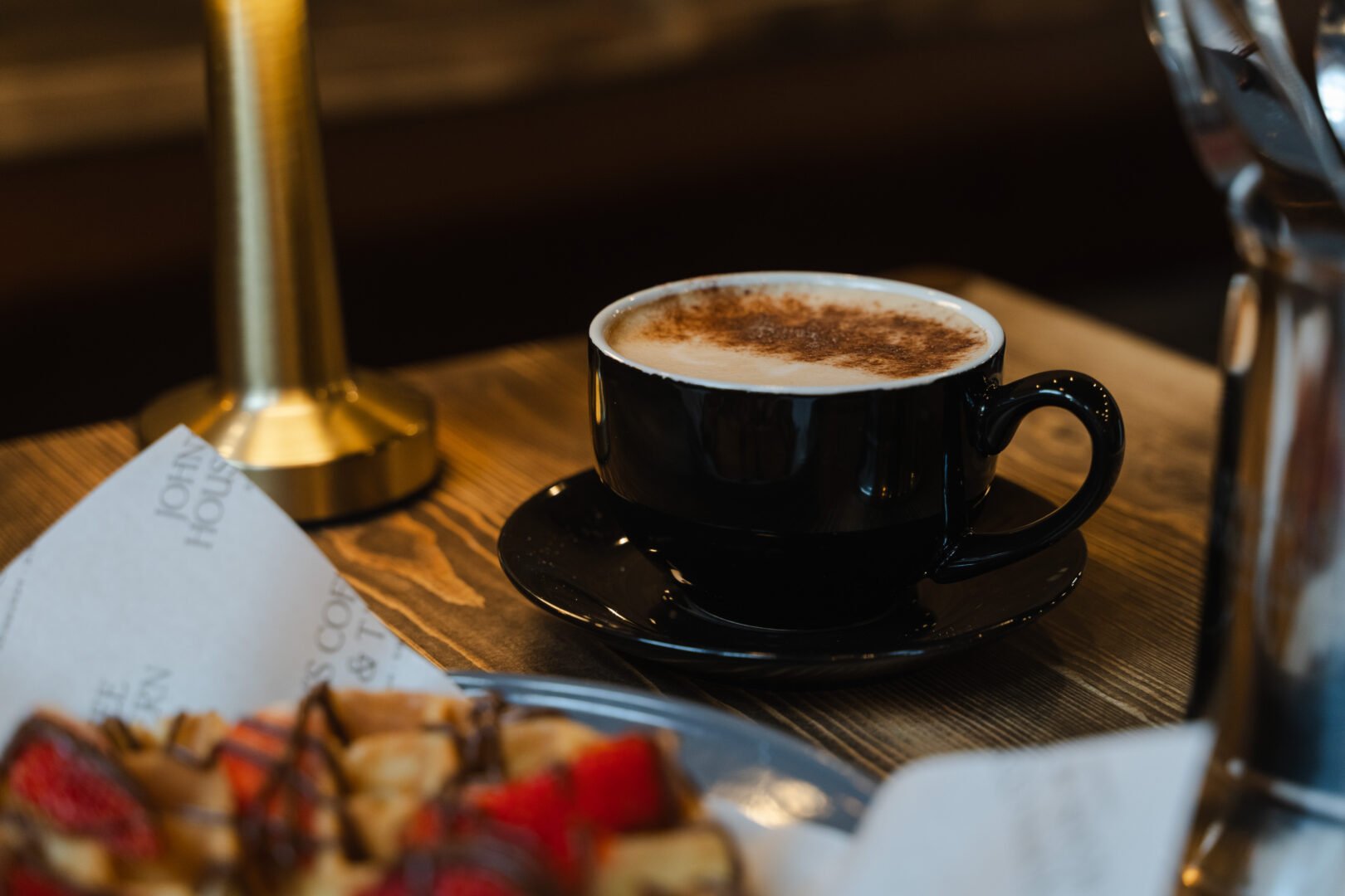 Coffee and Waffle at Johns Coffee House