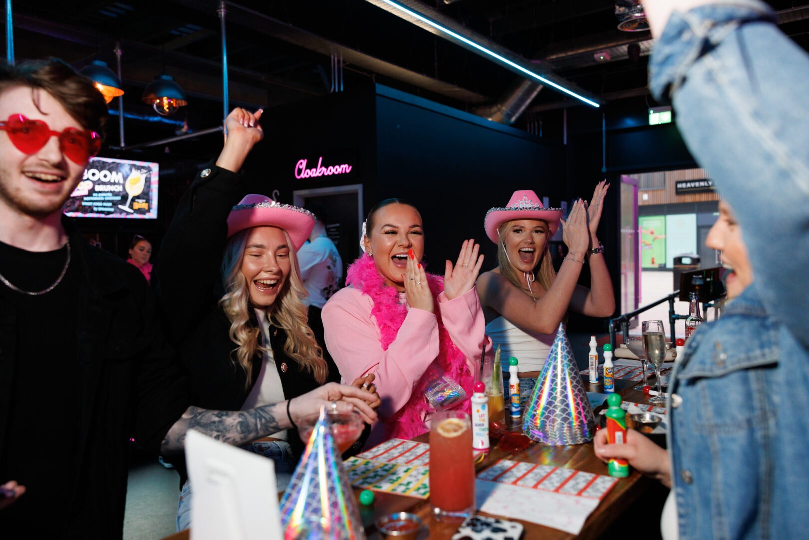 People taking part in bingo
