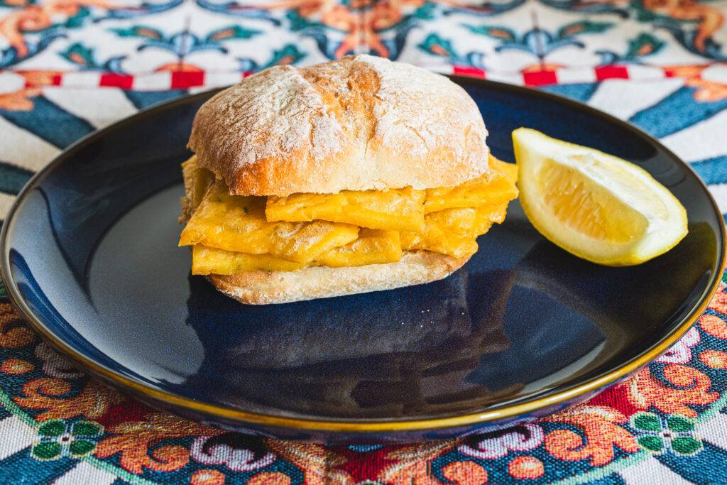 Chickpea fritters panini,© Mizzica Sicilian Deli