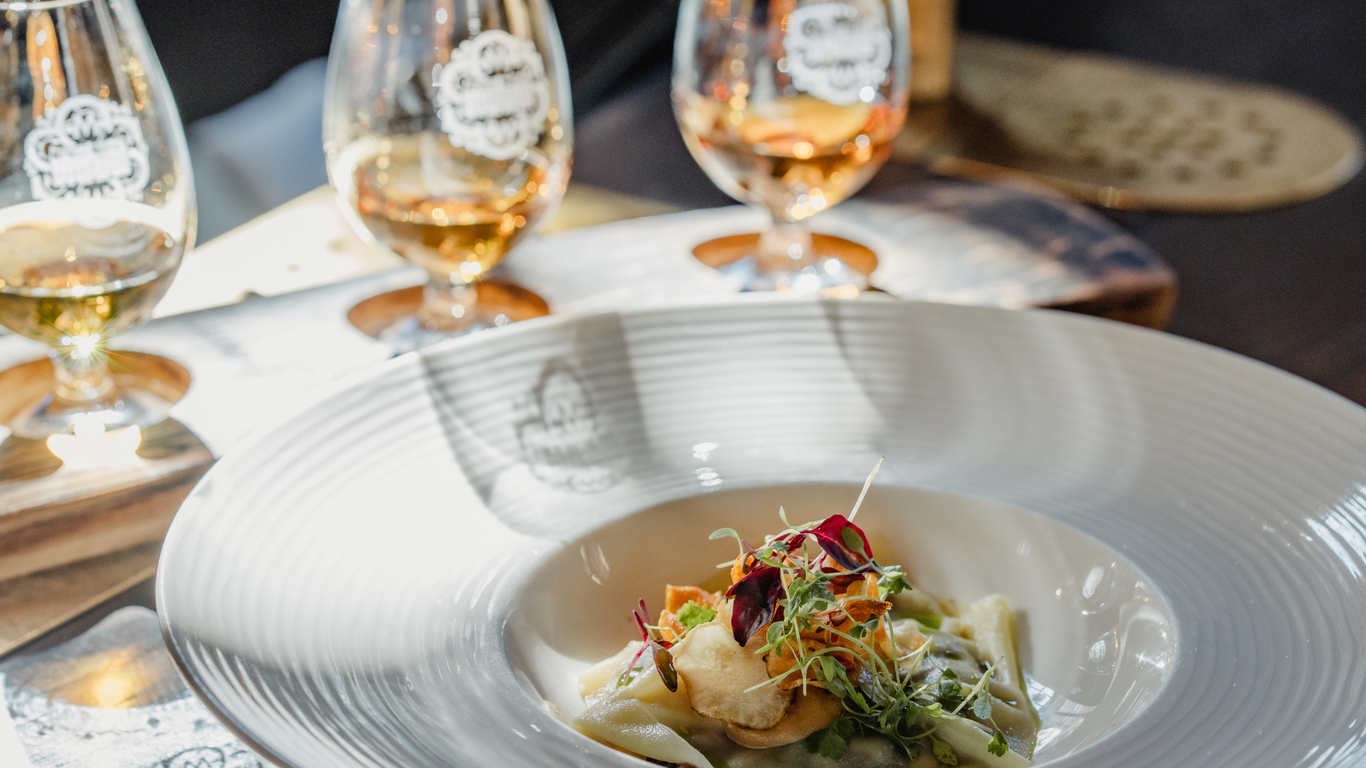 Whisky tasting and food at The Scotch Malt Whisky Society, The Vaults