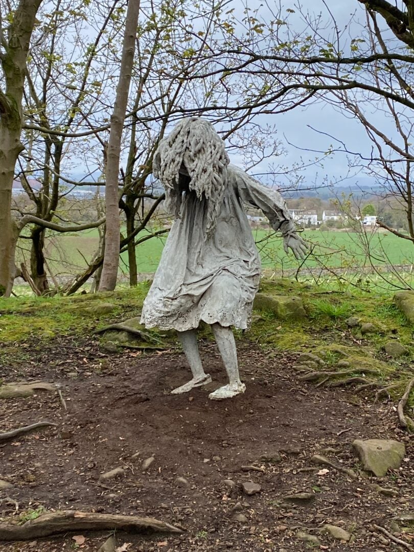 Sculpture of Weeping Girls at Jupiter Artland