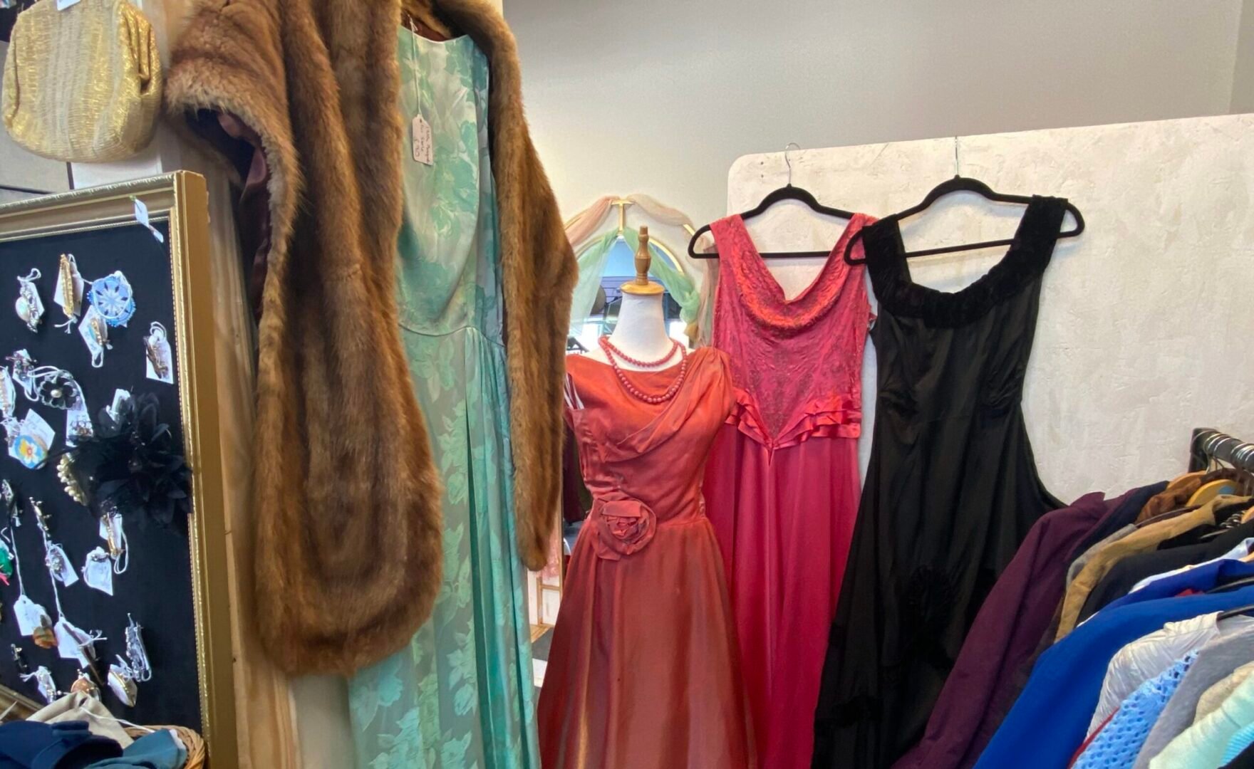 Vintage Dresses on display at Carnival