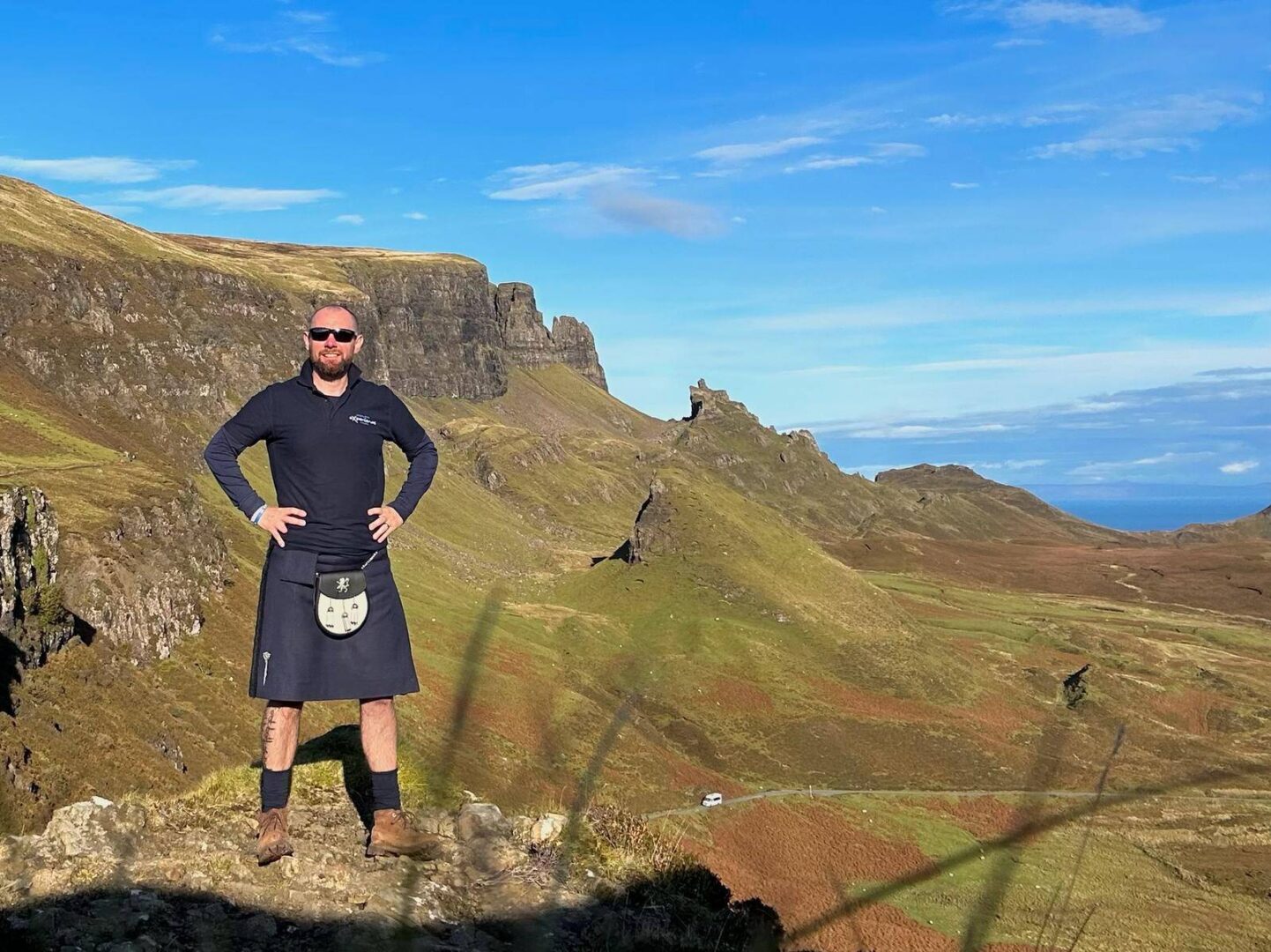 Driver-guide on the Isle of Skye