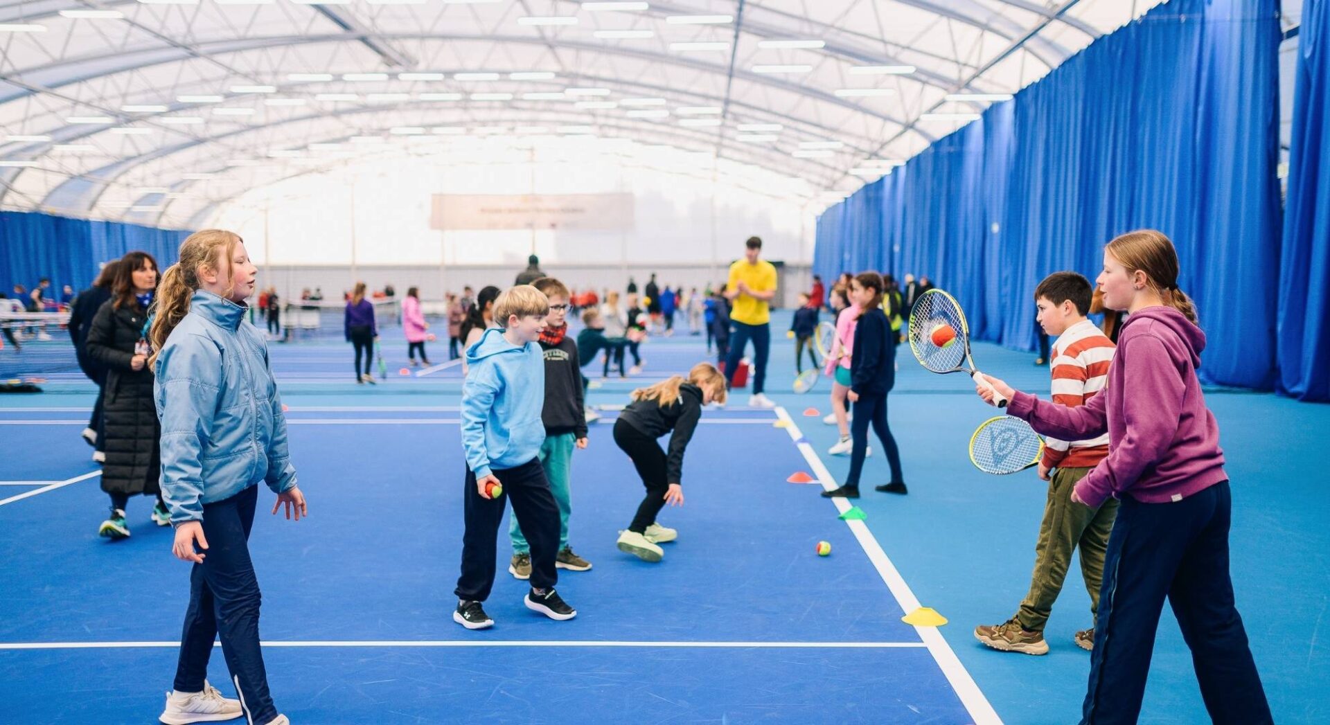 Oriam Indoor Tennis Centre Schools Event,© Oriam