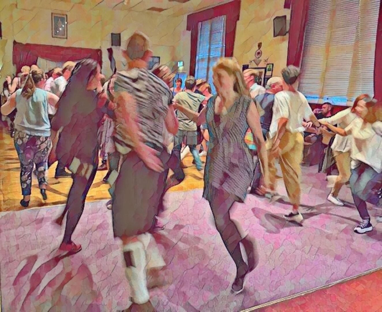People Ceilidh Dancing
