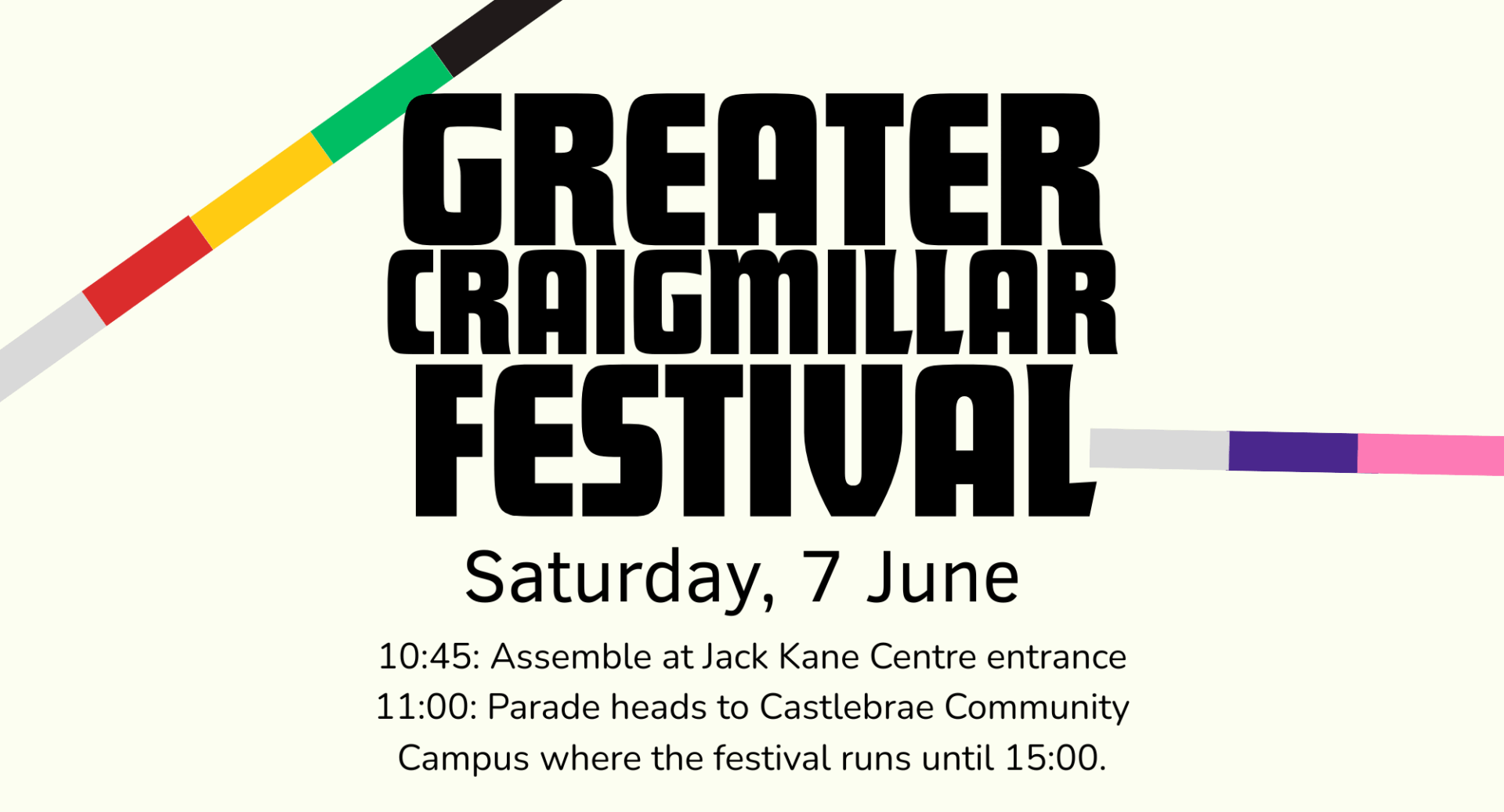 Greater Craigmillar Festival poster