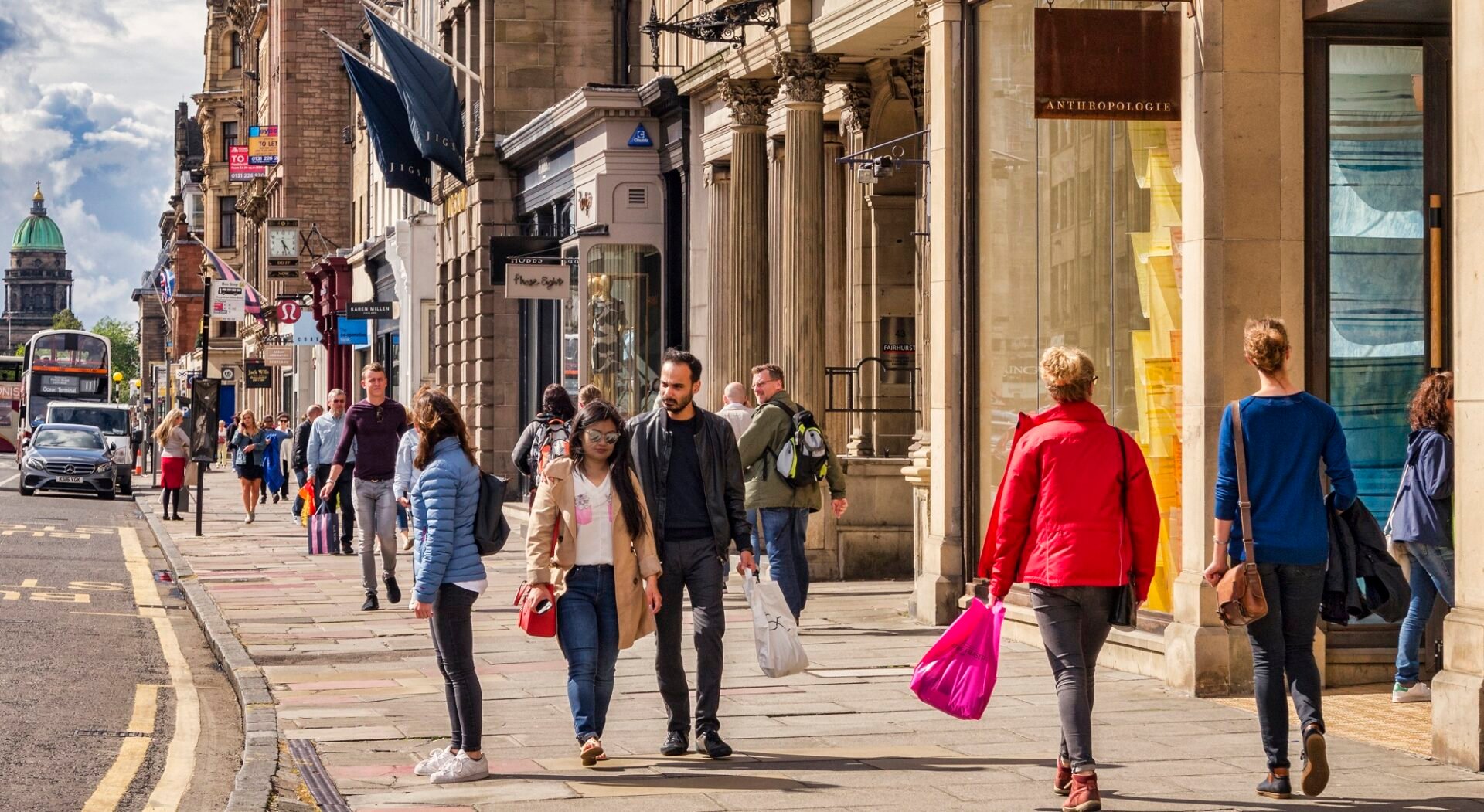 People shopping on George Street,