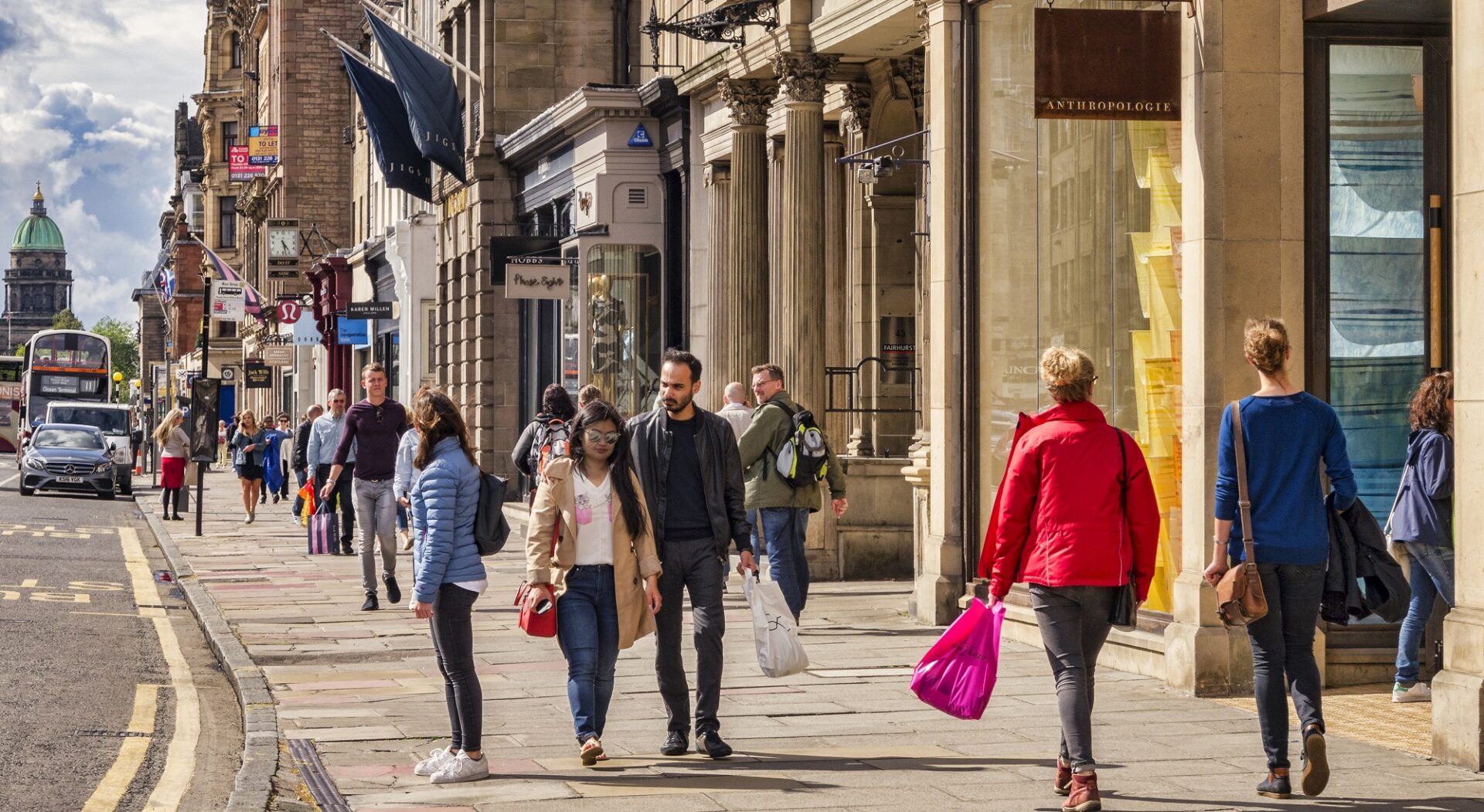 People shopping on George Street,