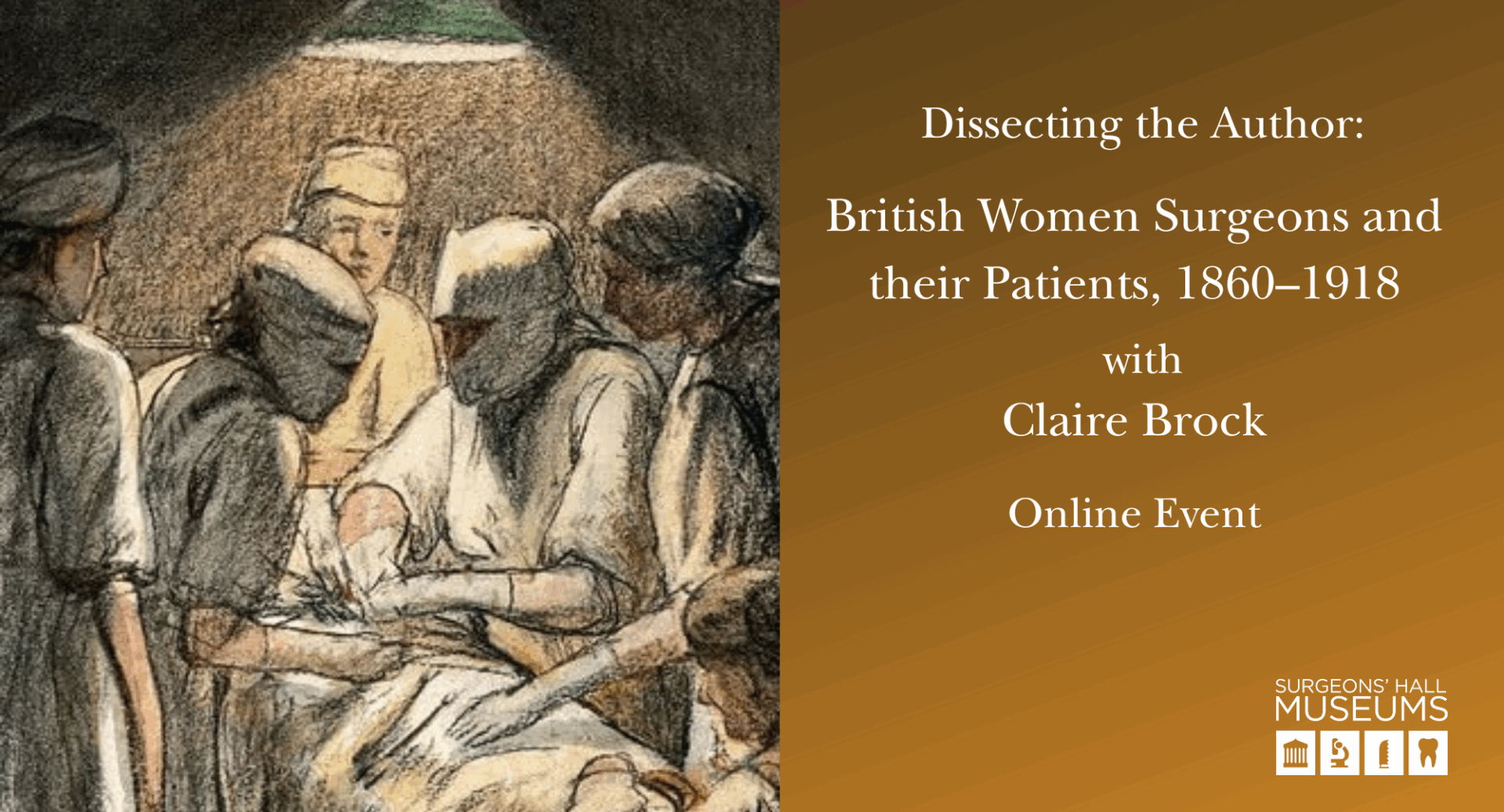 Poster for The History of Women in Surgery event