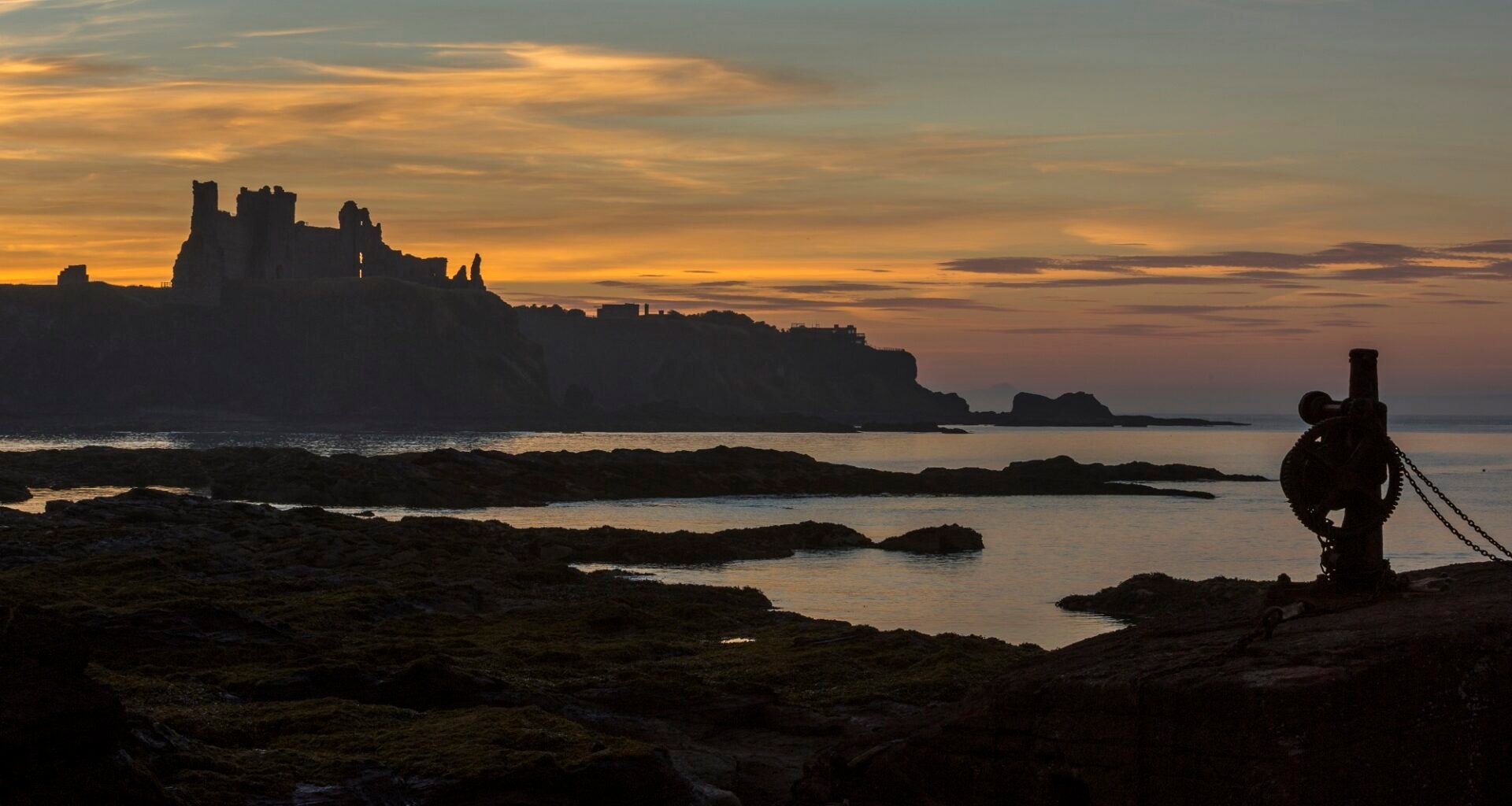 Tantallon Castle seen from Seacliff Beach, East Lothian