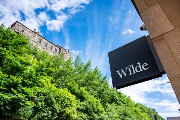 Exterior Image of Wilde Apartments with Castle in background