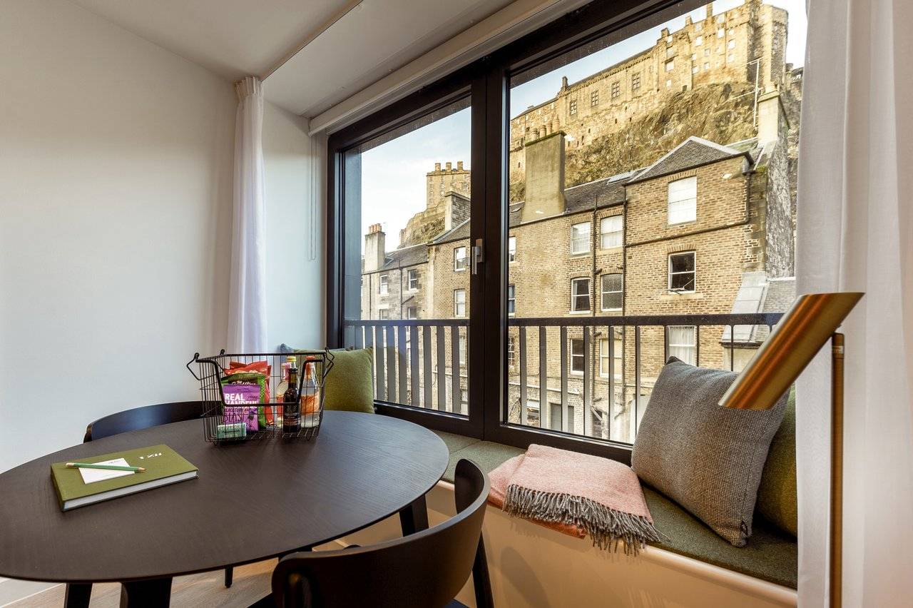 Wilde apartments view of castle