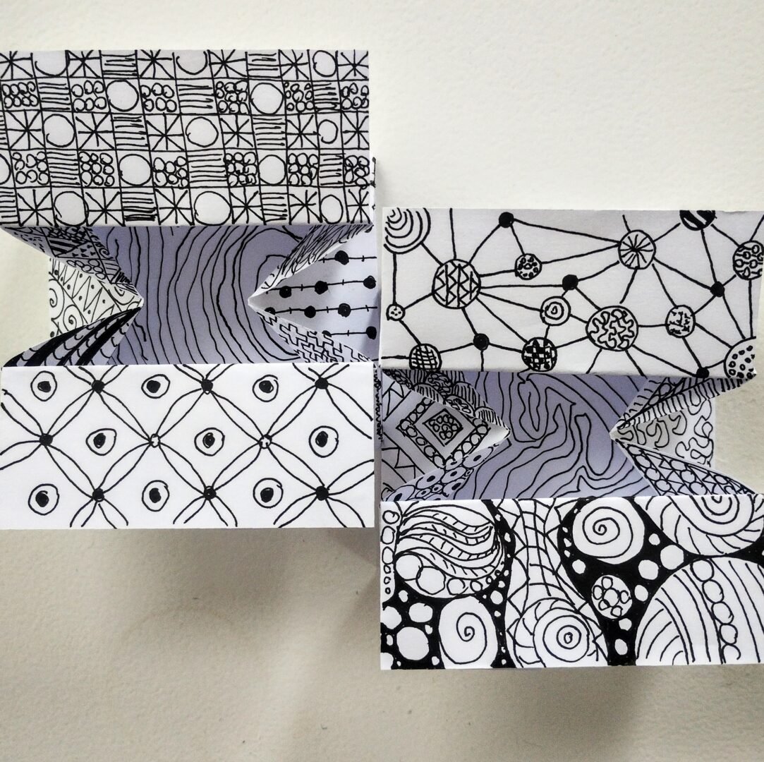 Craft paper box decorated and made by Edinburgh Remakery