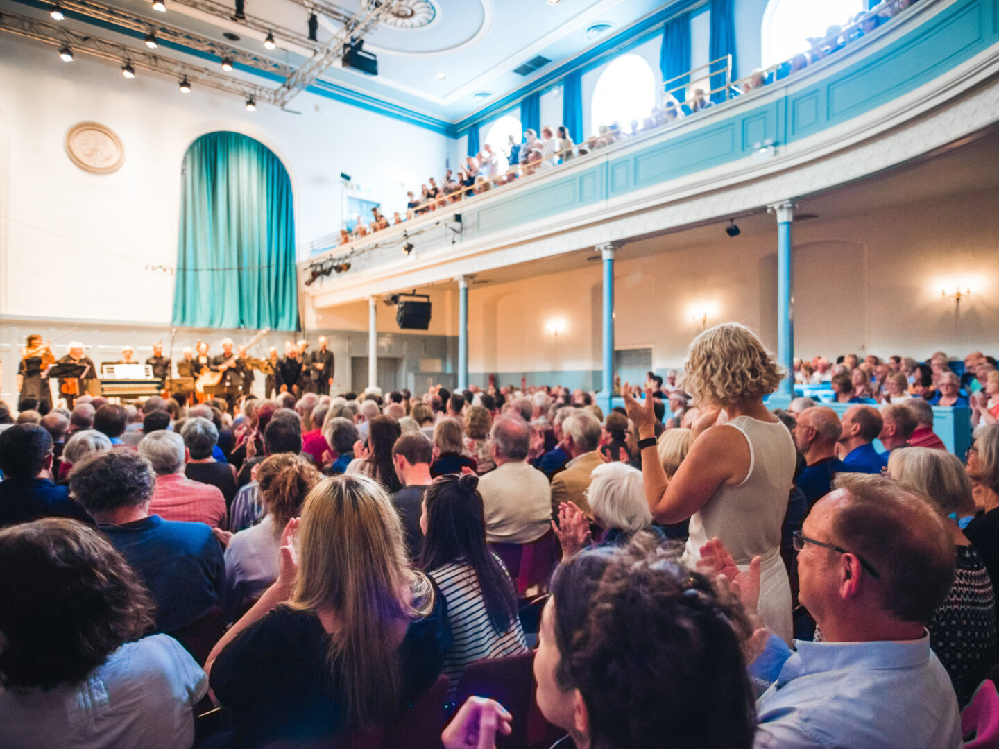 Audiences applaud a performance at The Queens Hall during the Edinburgh International Festival