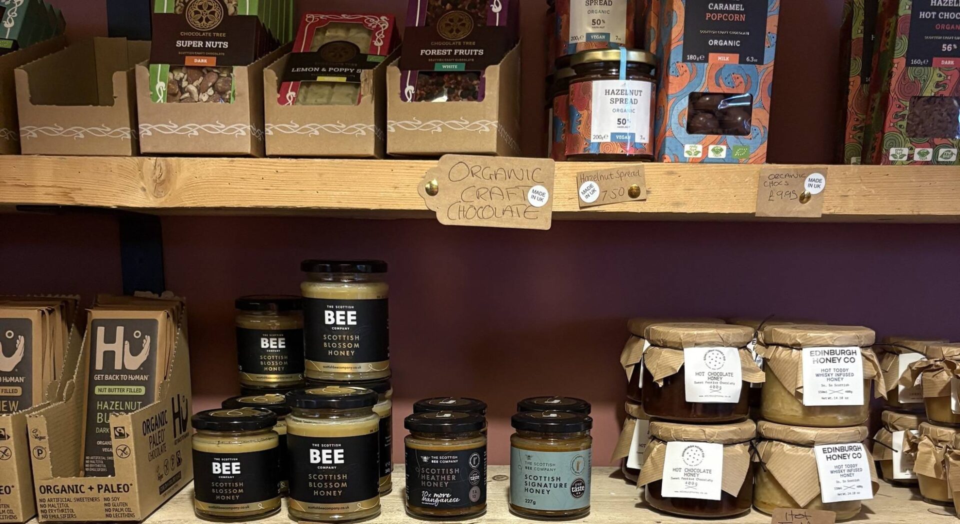 Food gifts on display at Flowers and Gifts by Emily