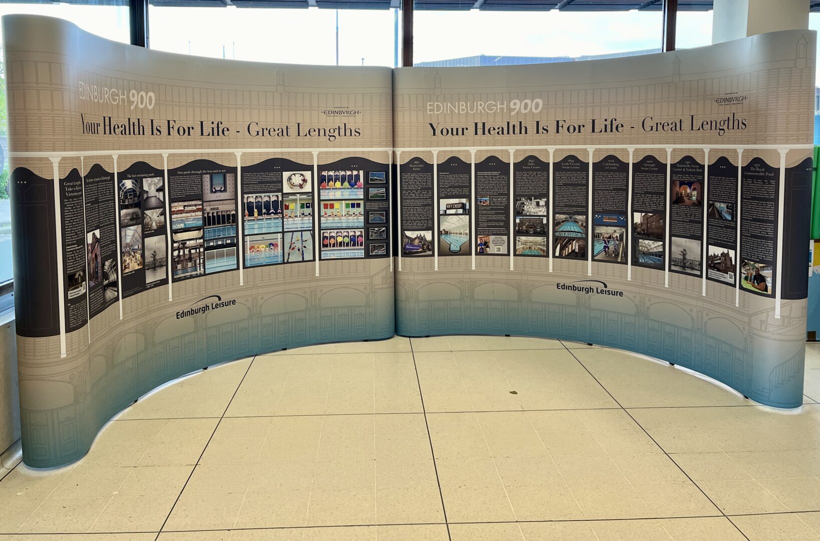 The Great Lengths exhibition boards