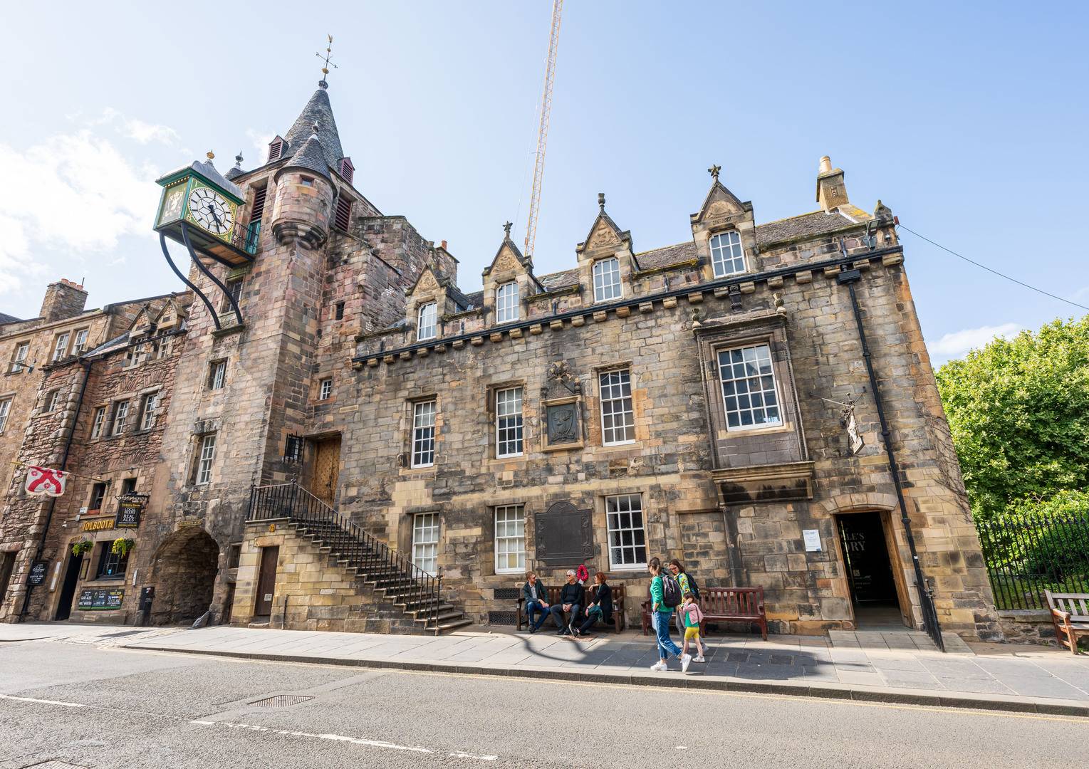 The Canongate Tolbooth in the sun which houses The People's Story