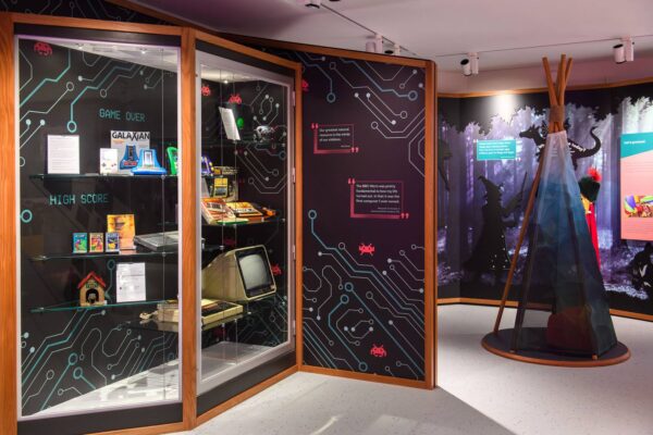 Images shows a teepee tent and some retro gaming toys.