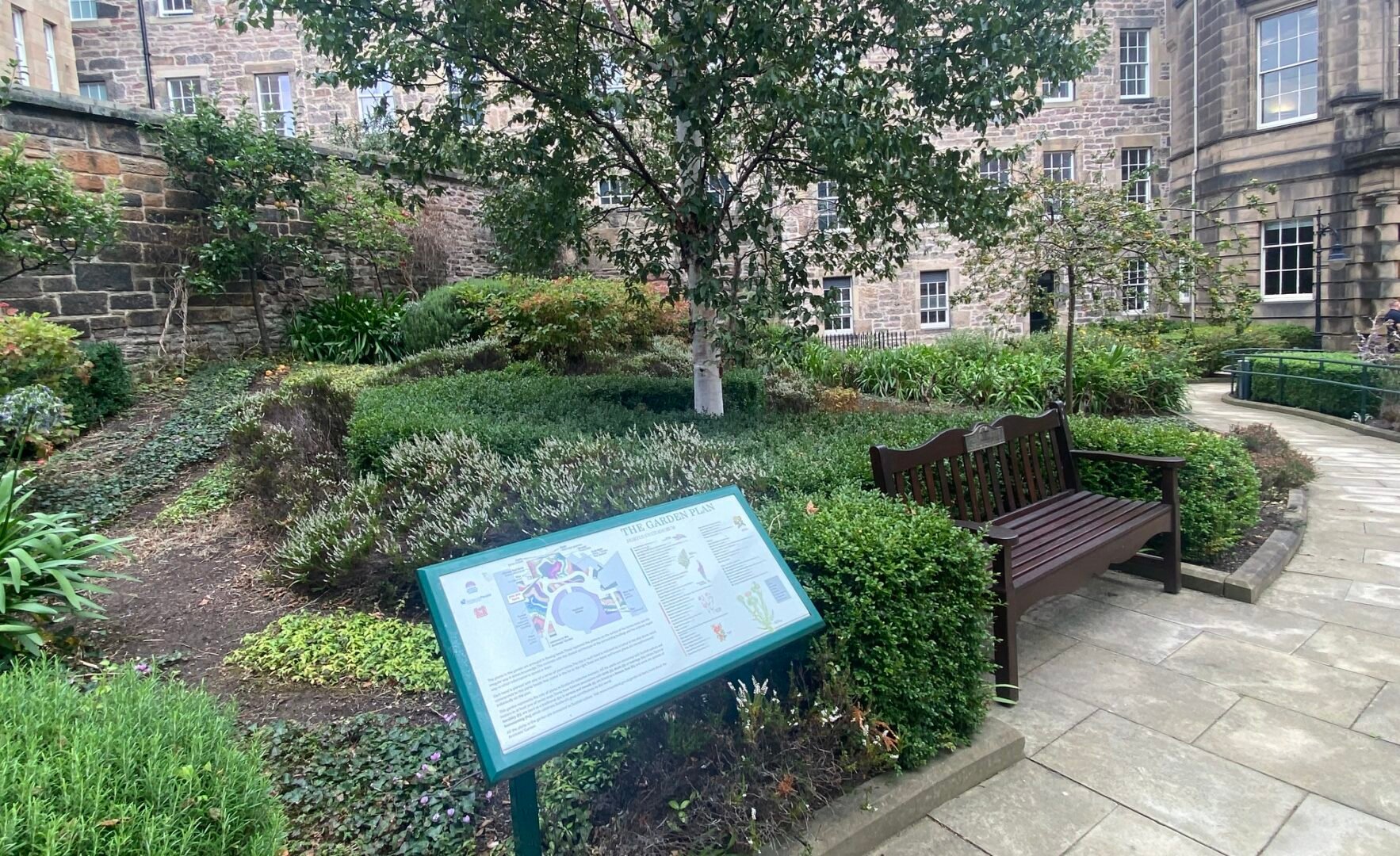 Information board at Archivists Garden