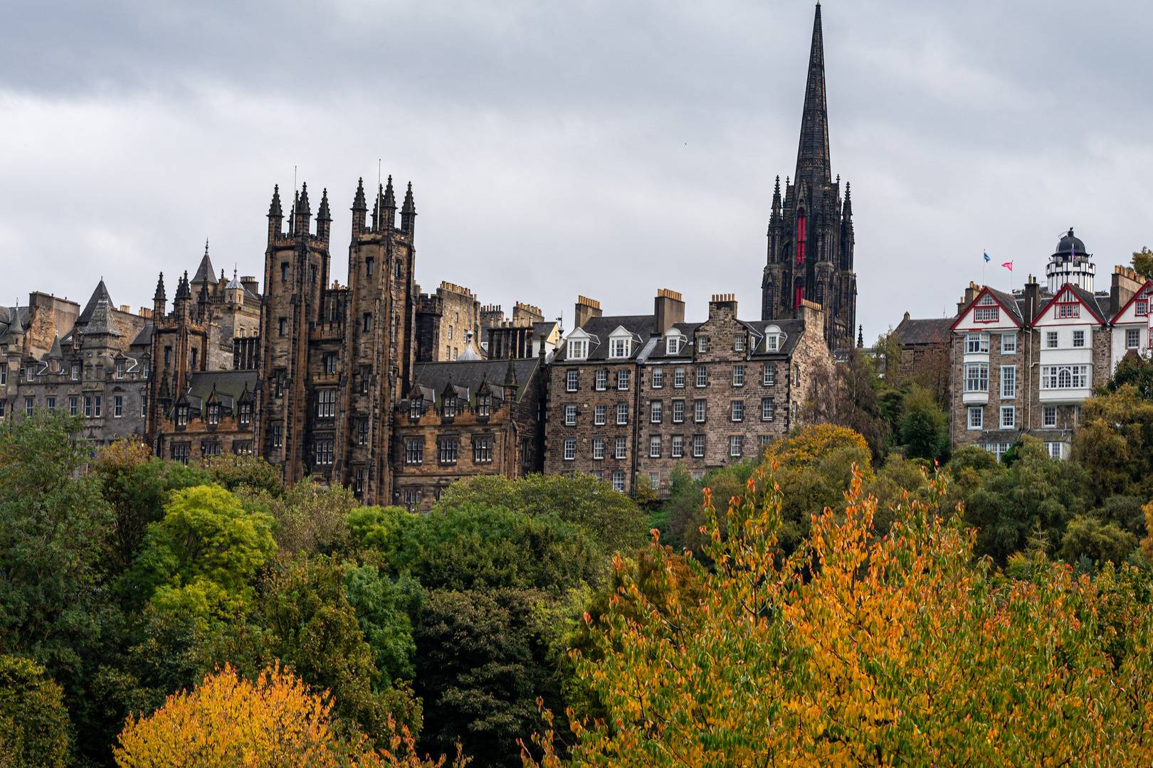 Picture taken from West Princes Street garden of Mound