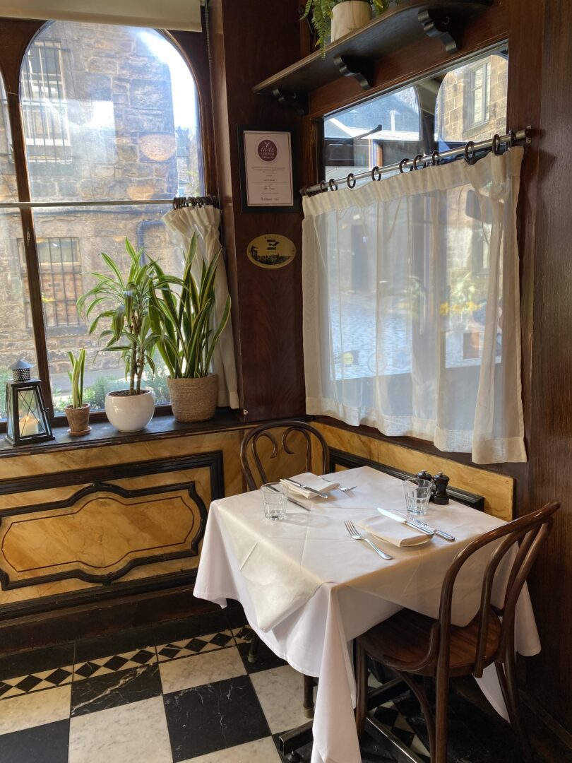 Cafe St Honare window seat