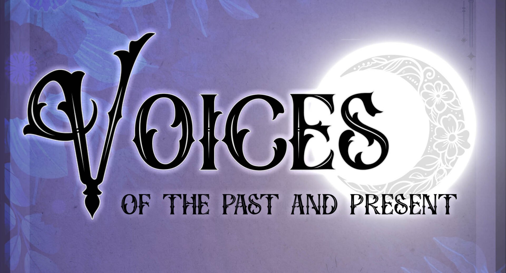 Poster image in purple, black and silver, with an image of a moon.