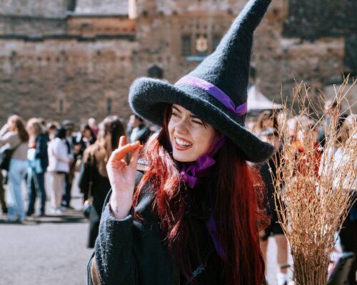 Tour Guide dressed as witch