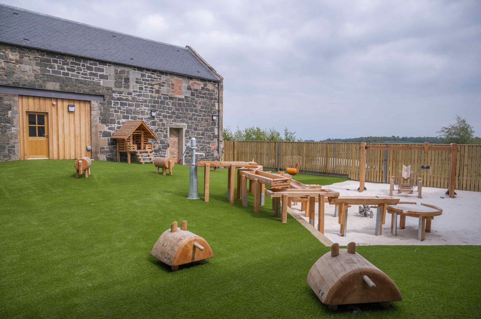 Little Farmers outside play area at Craigies Farm